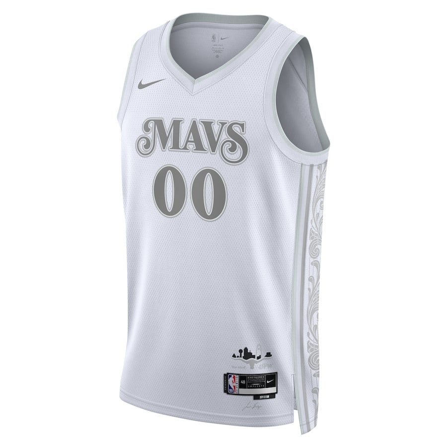 Dallas Mavericks Unisex 2024/25 Custom Swingman City Editio White NBA Jersey Unisex