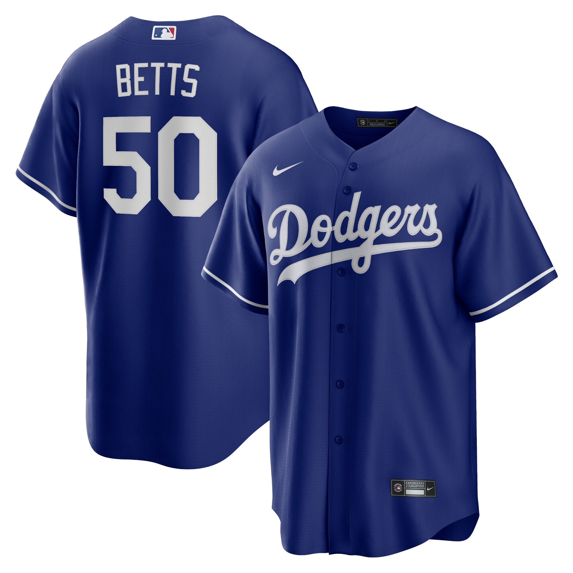Los Angeles Dodgers Mookie Betts Royal Big Tall Alternate Player MLB Jersey Men's