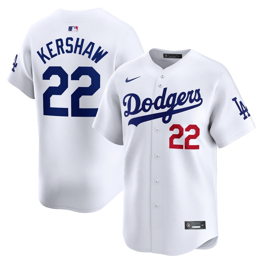 Clayton Kershaw Los Angeles Dodgers Home Limited Player Jersey White