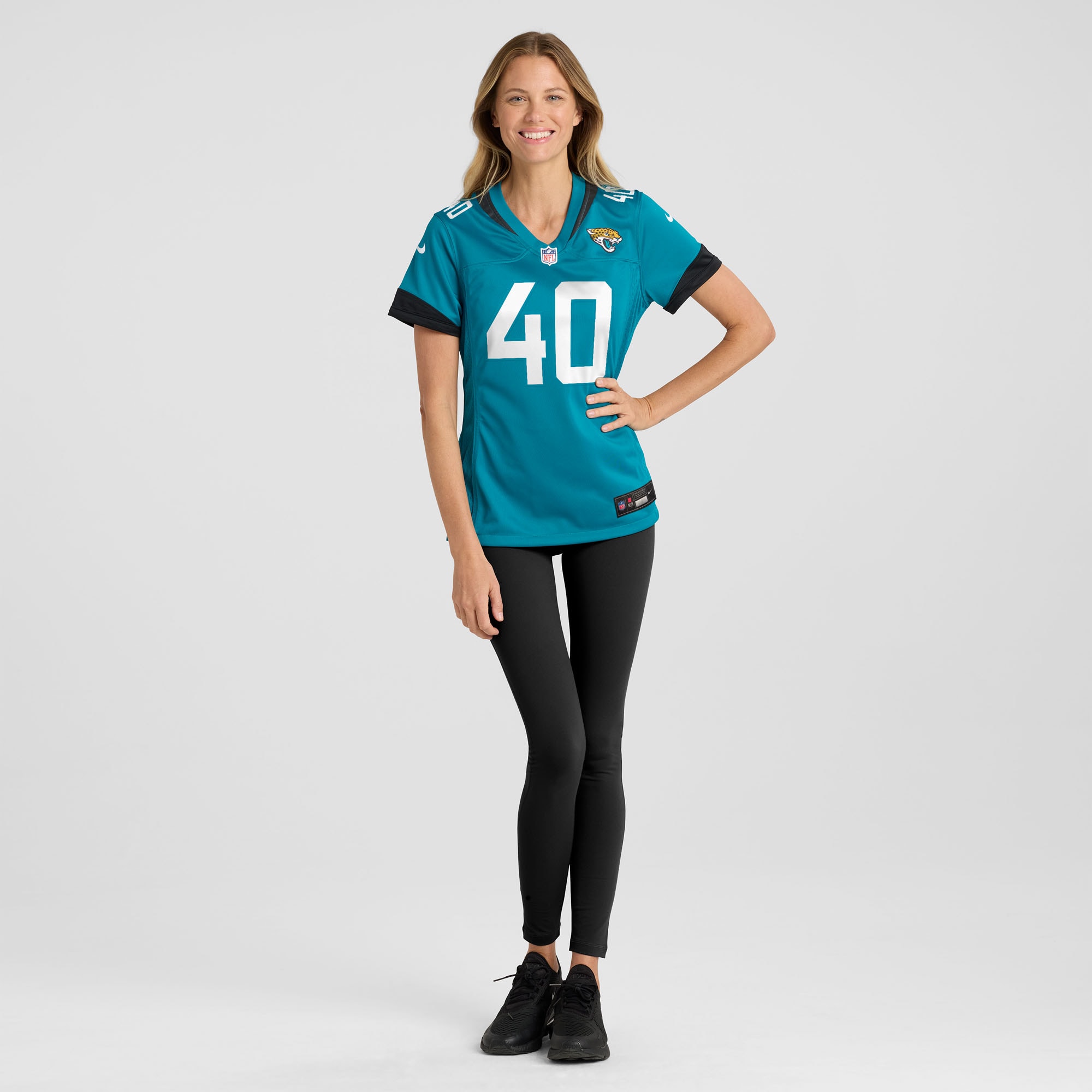 Jacksonville Jaguars Tyler Hall Teal Team Game NFL Jersey Women's