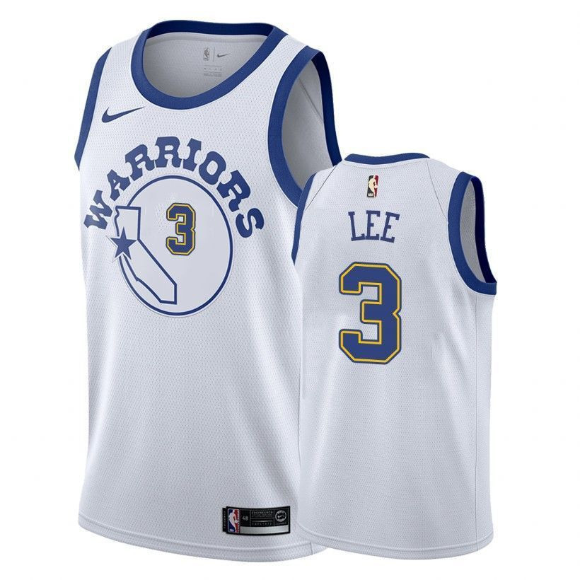 Golden State Warriors Damion Lee 3 Classic Editio White NBA Jersey Men's