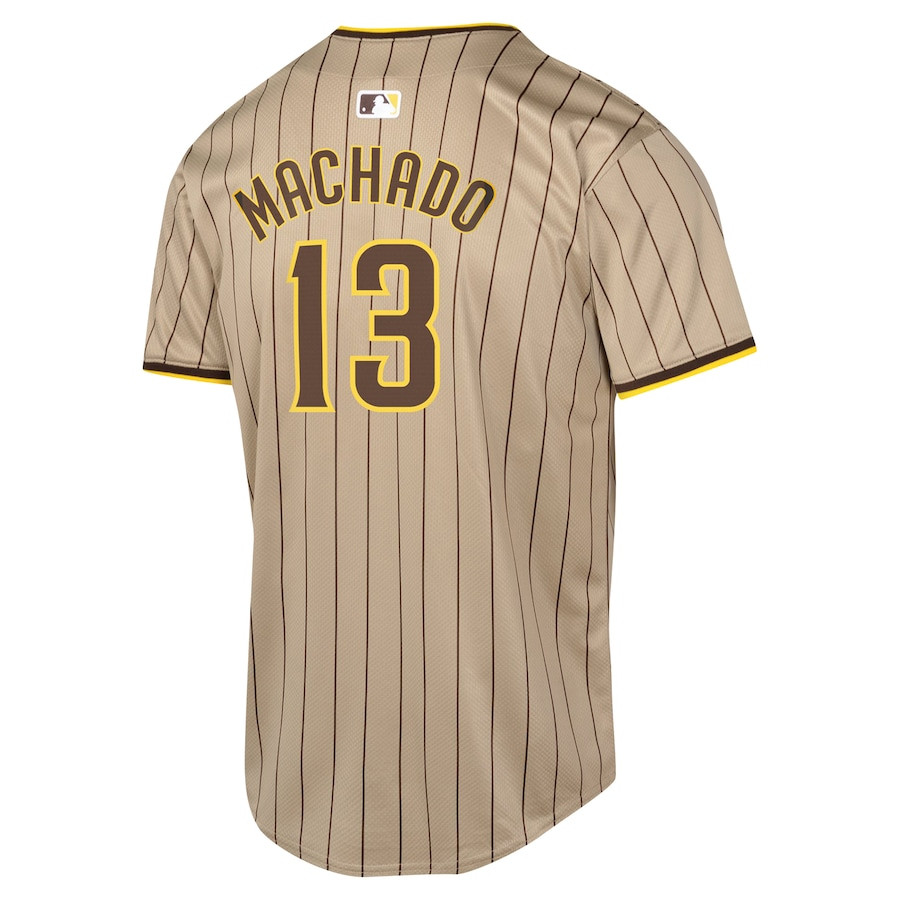Manny Machado 13 San Diego Padres Alternate Limited Sand MLB Jersey Youth