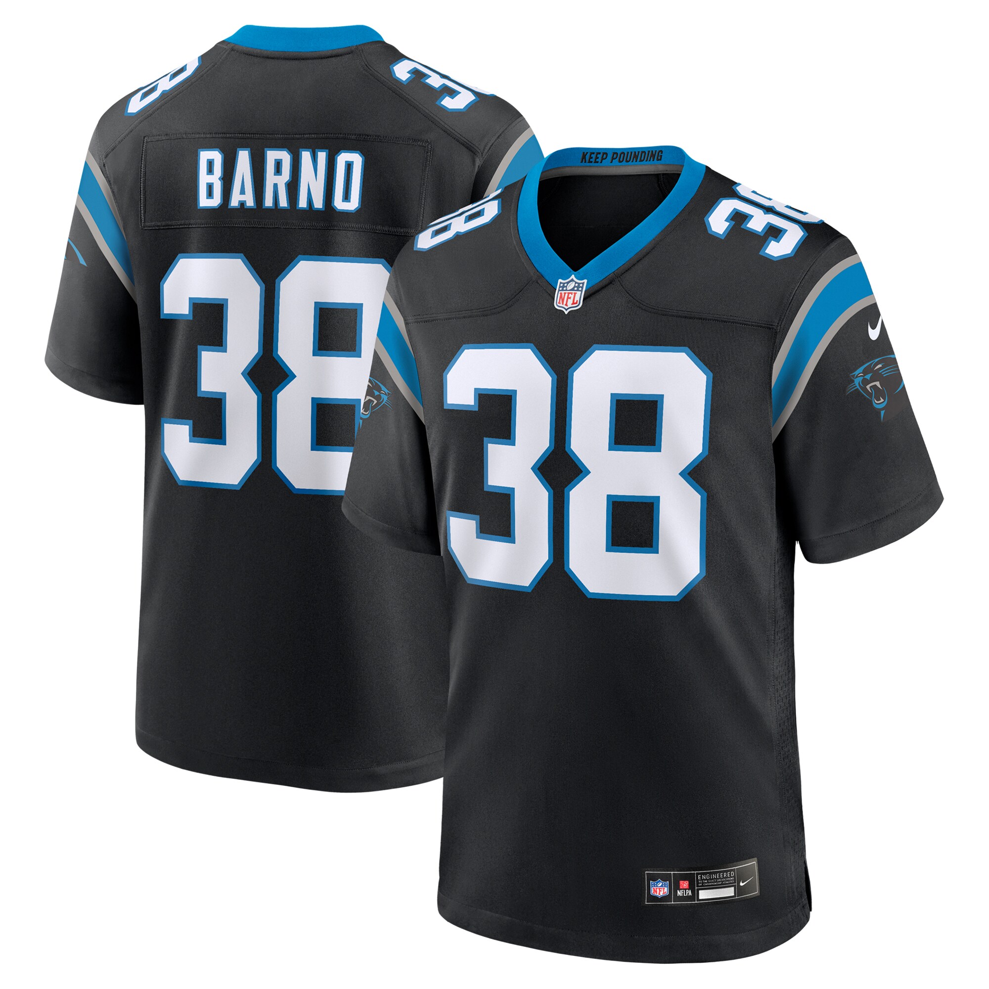 Carolina Panthers Amar? Barno Black Game NFL Jersey Men's