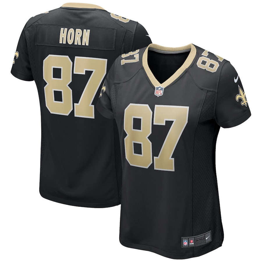 Joe Horn 87 New Orleans Saints Game Retired Black NFL Jersey Women's