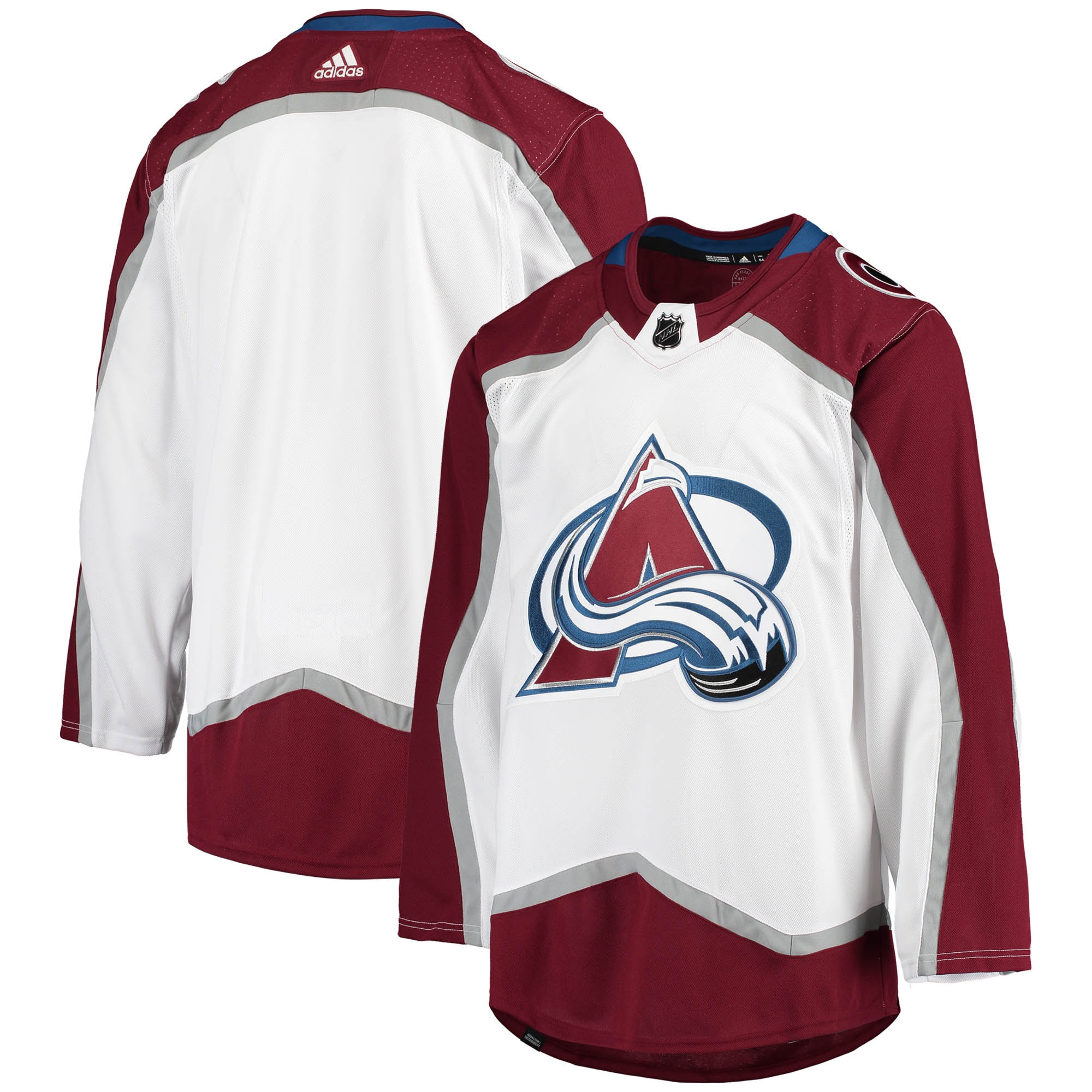 Colorado Avalanche White Away Pro Team NHL Jersey Men's