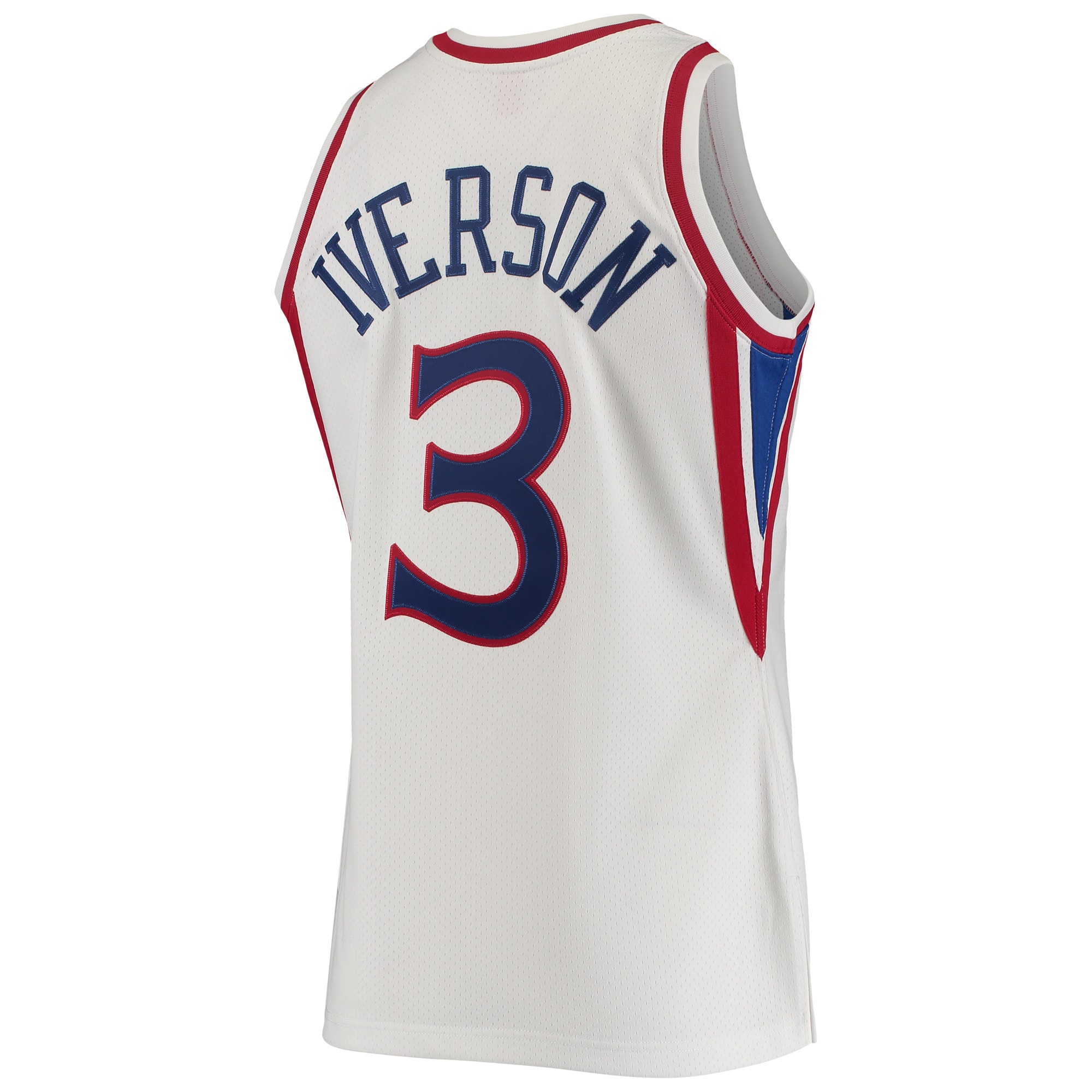 Mitchell Ness Allen Iverso White Philadelphia 76ers Hardwood Classics NBA Jersey Men's