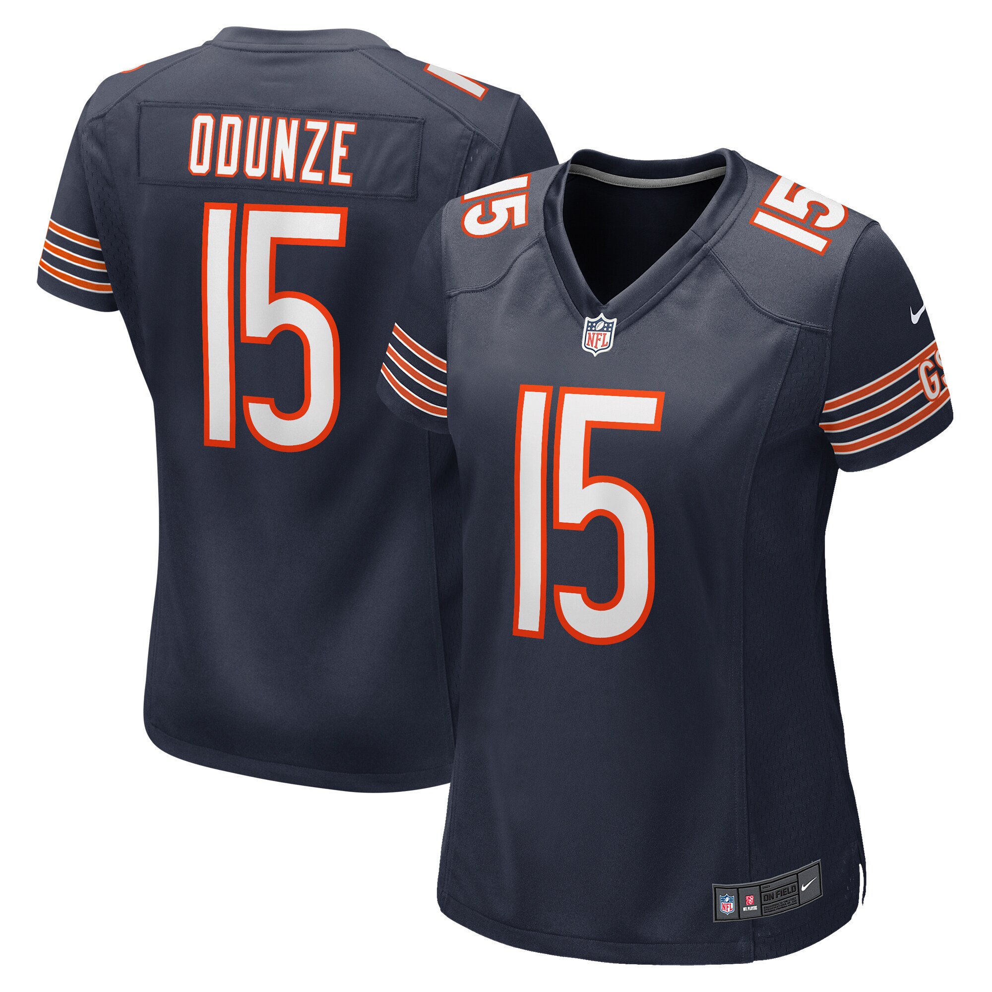 Chicago Bears Rome Odunze Navy Game NFL Jersey Women's