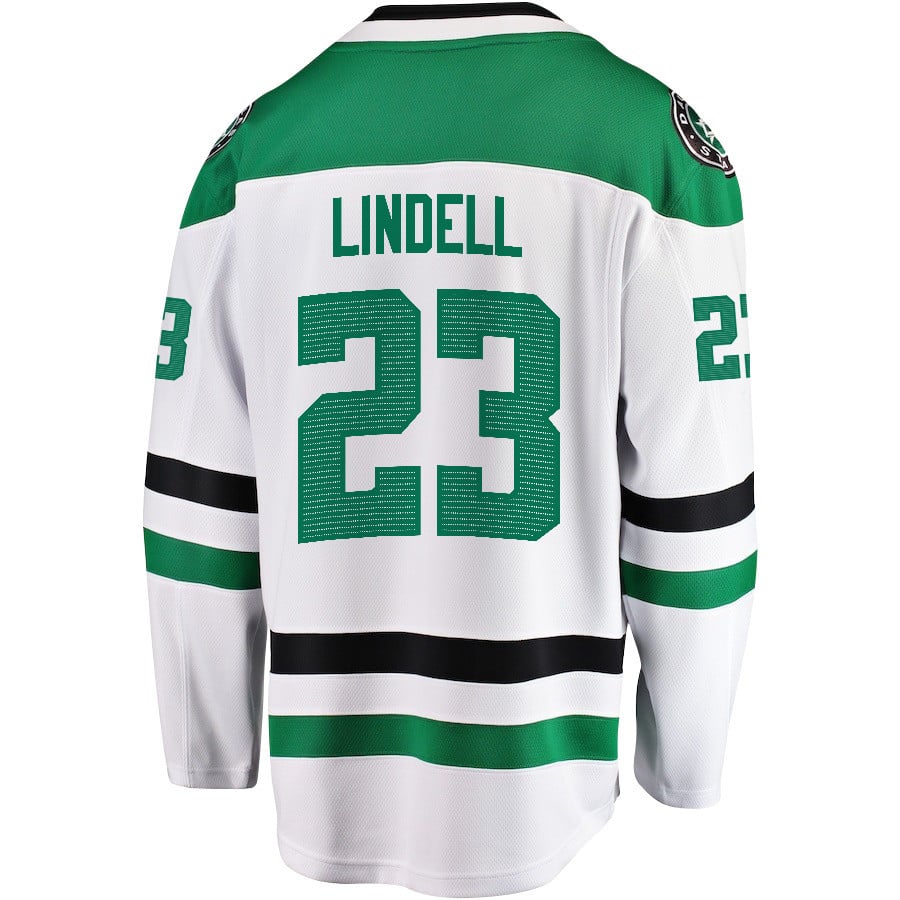 Esa Lindell 23 Dallas Stars 2024 Playoffs Patch Away Breakaway Men NHL Jersey Men's