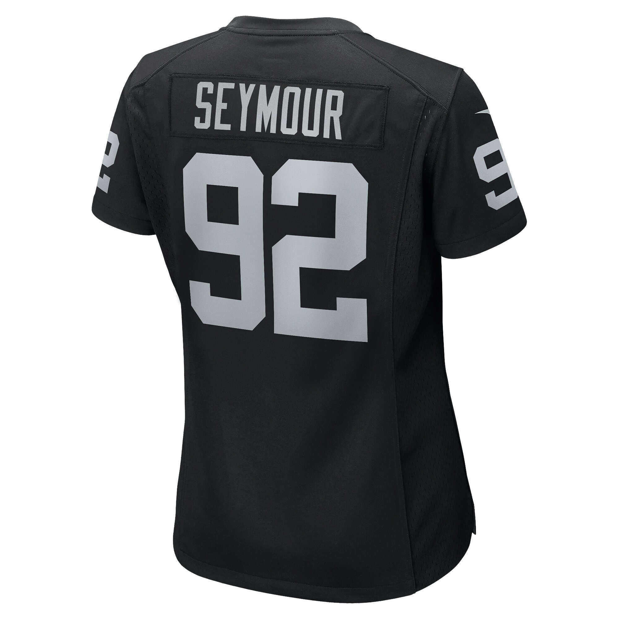 Las Vegas Raiders Richard Seymour Black Retired Player Game NFL Jersey Women's