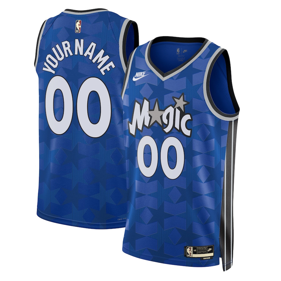 Orlando Magic Unisex 2023/24 Custom Swingman ??Classic Edition Blue NBA Jersey Unisex