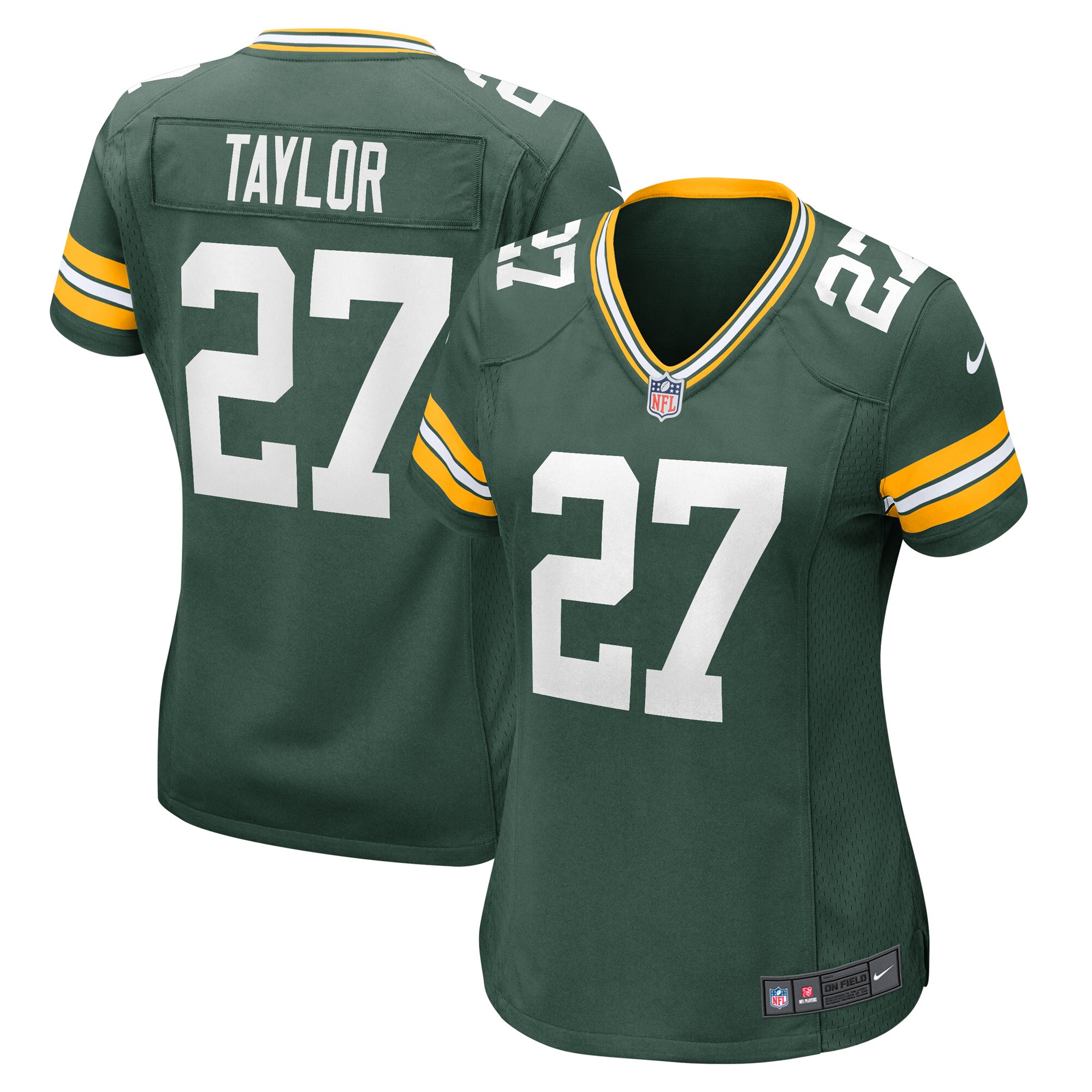 Green Bay Packers Patrick Taylor Green Game Player NFL Jersey Women's