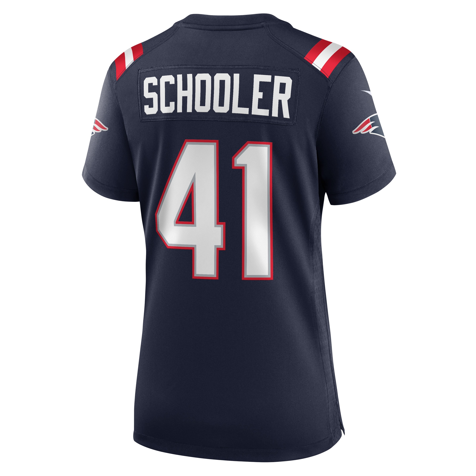 New England Patriots Brenden Schooler Navy Game Player NFL Jersey Women's