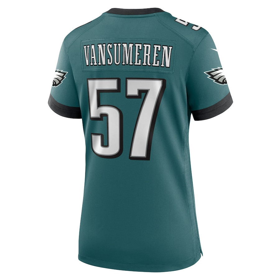 Ben VanSumeren #57 Philadelphia Eagles Super Bowl LIX Midnight Green NFL Jersey Women's