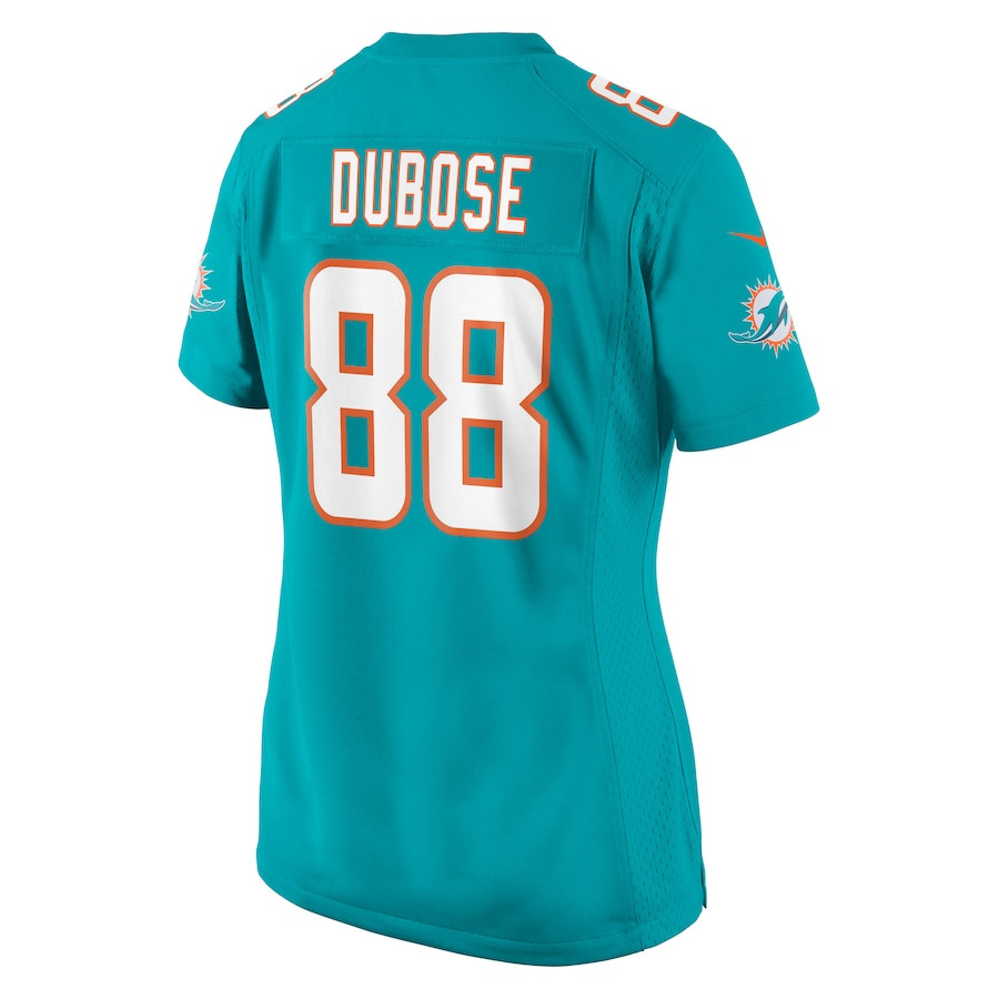 Grant DuBose 88 Miami Dolphins Game Aqua NFL Jersey Women's