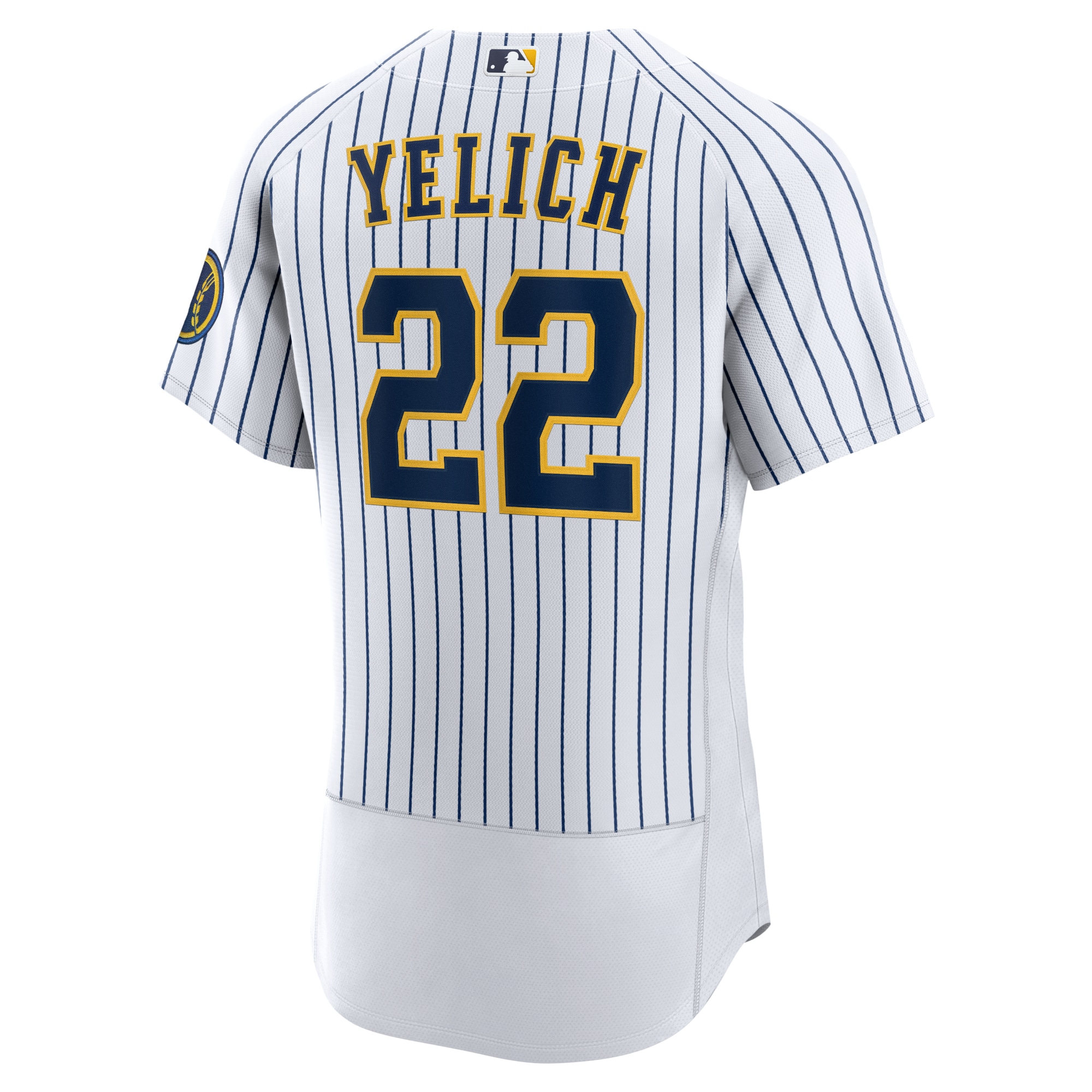 Milwaukee Brewers Christian Yelich White Team Alternate Player MLB Jersey Men's