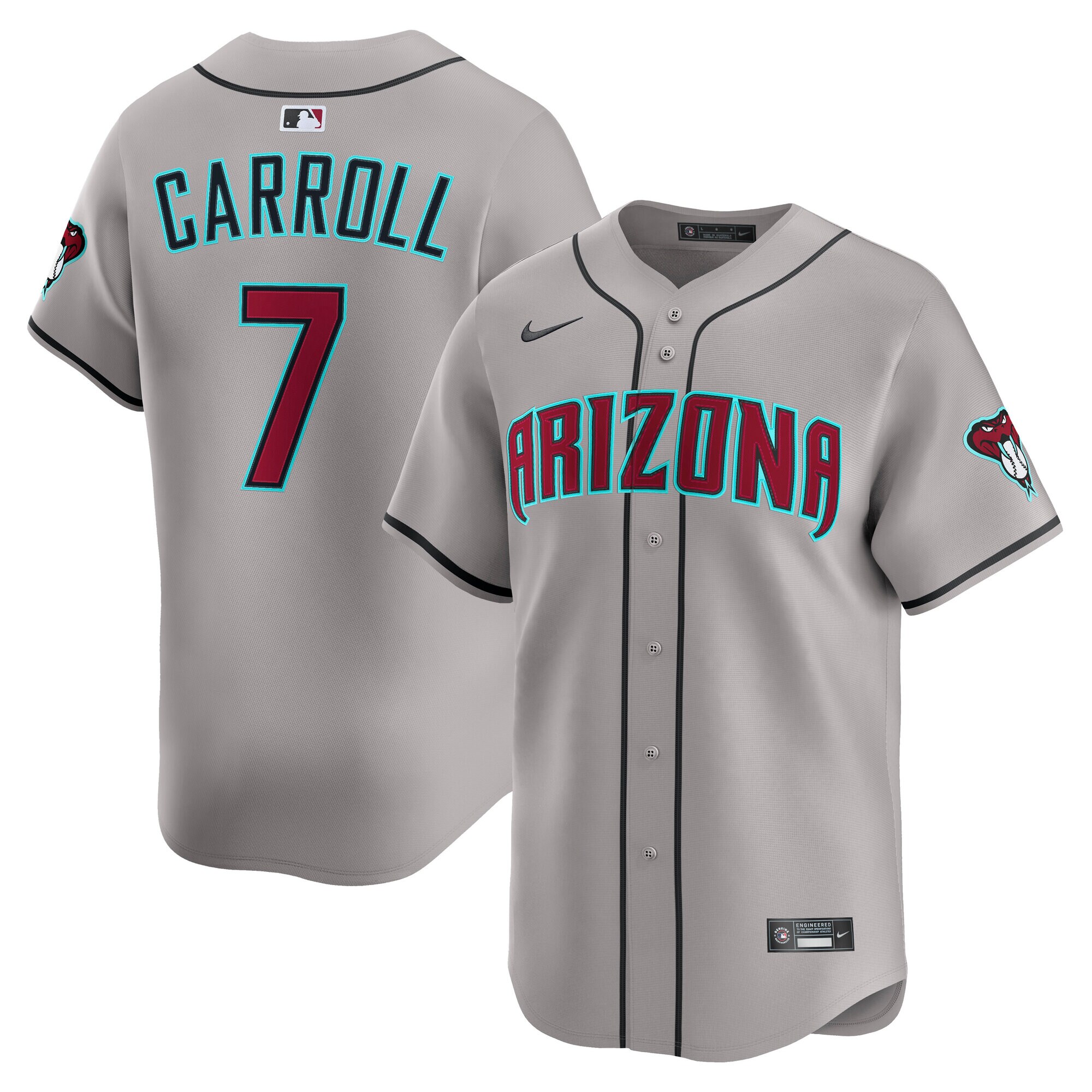 Arizona Diamondbacks Corbin Carroll Gray Alternate Limited Player MLB Jersey Men's