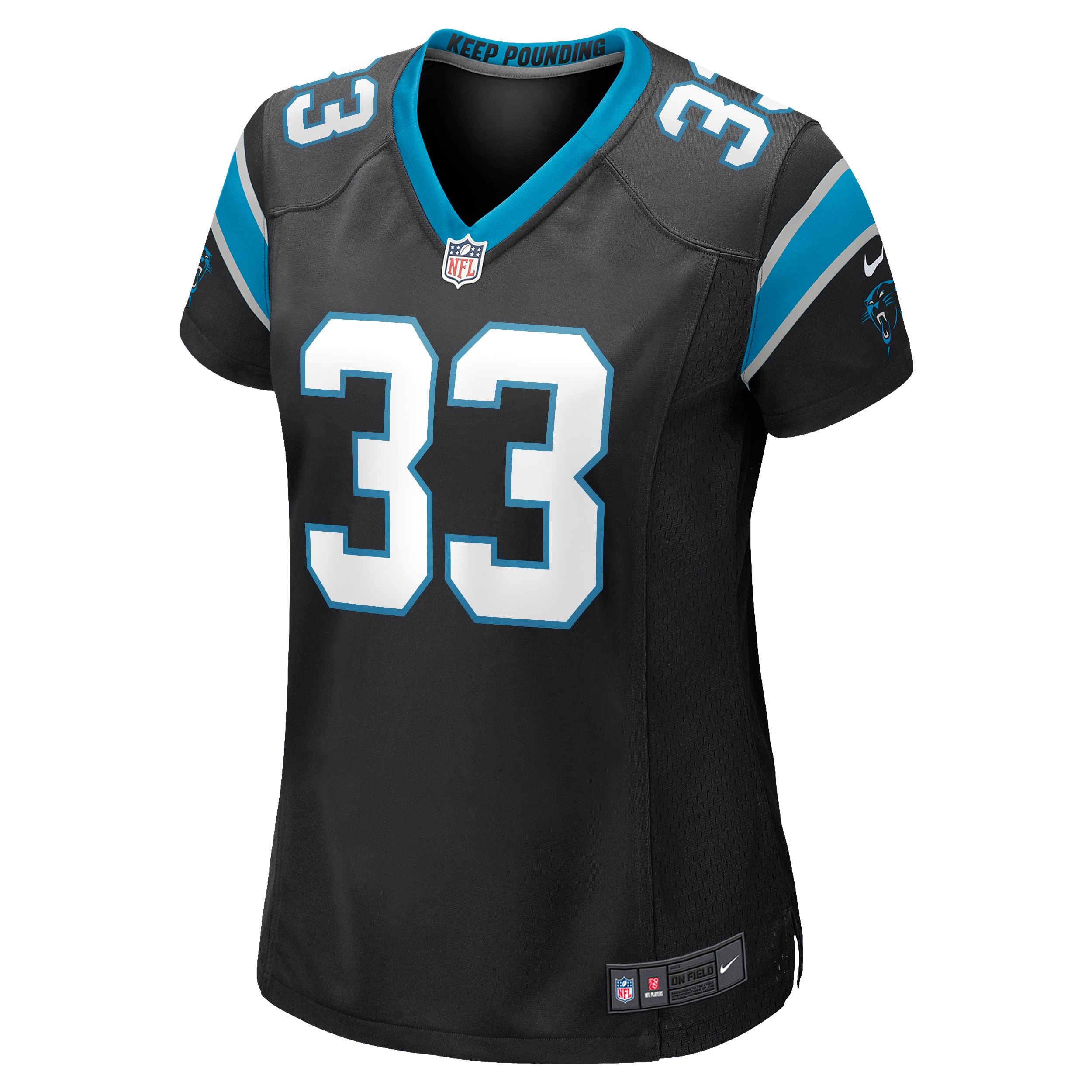 Carolina Panthers Tre Boston Black Game NFL Jersey Women's
