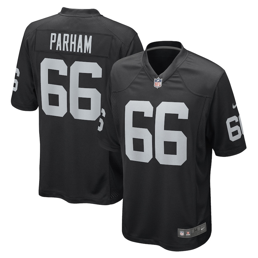 Dylan Parham 66 Las Vegas Raiders Team Game Black NFL Jersey Men's