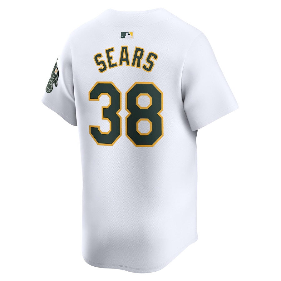 JP Sears 38 Oakland Athletics Home Limited Player White MLB Jersey Men's