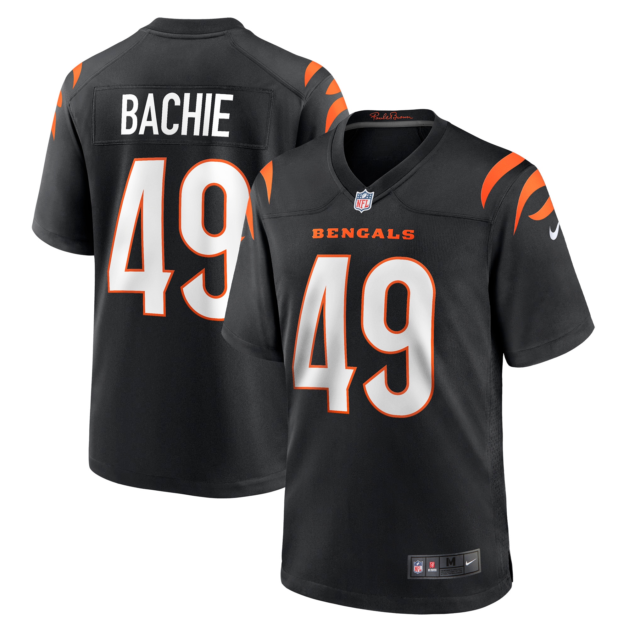 Cincinnati Bengals Joe Bachie Black Game NFL Jersey Men's