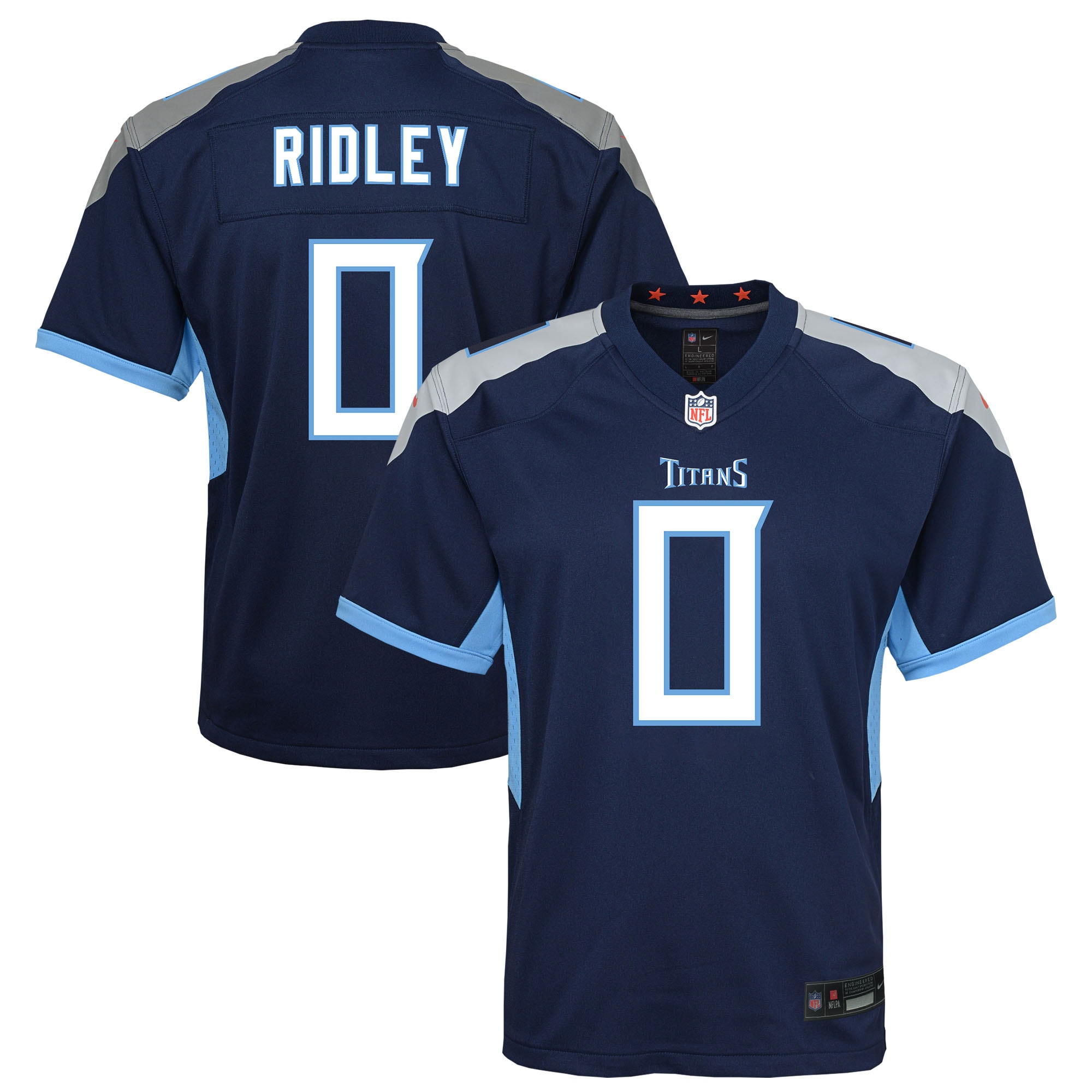 Tennessee Titans Calvin Ridley Navy Team Game NFL Jersey Youth