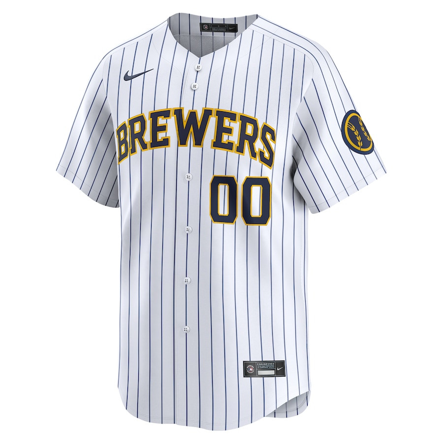 Milwaukee Brewers Alternate Limited Custom White MLB Jersey Men's