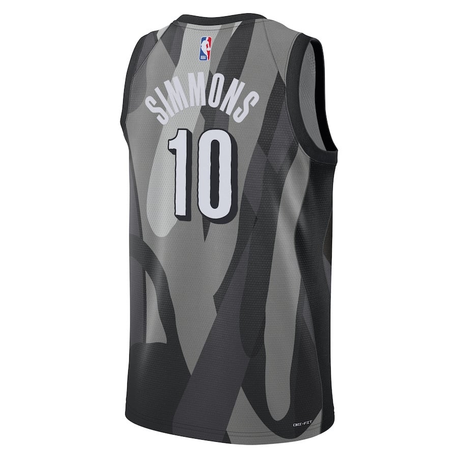 Ben Simmons 10 Brooklyn Nets Unisex 2024/25 Swingman Player City Edition Gray NBA Jersey Unisex