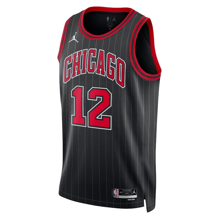 Ayo Dosunmu 12 Chicago Bulls Unisex Swingman Statement Edition Black NBA Jersey Unisex