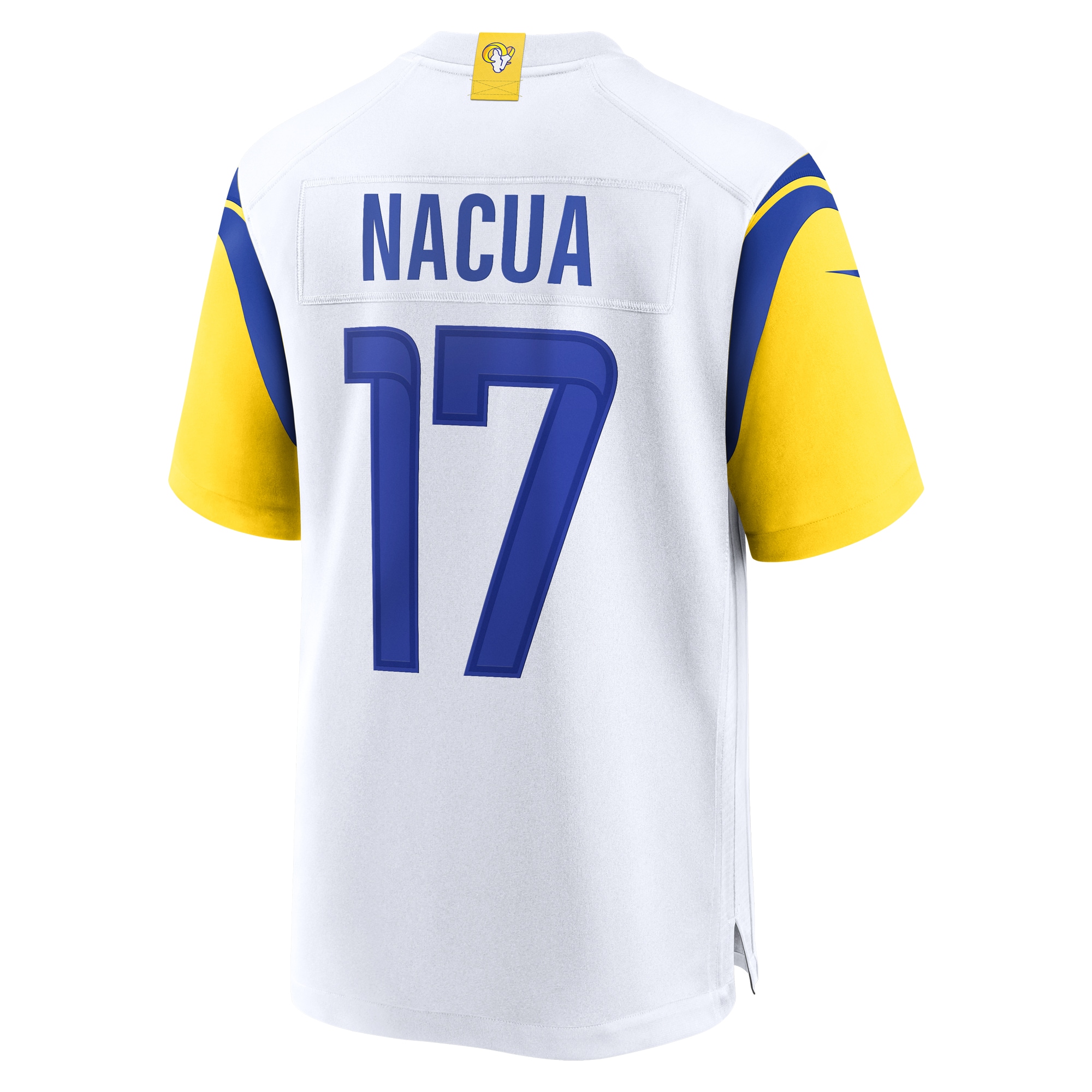 Los Angeles Rams Puka Nacua White Game NFL Jersey Men's