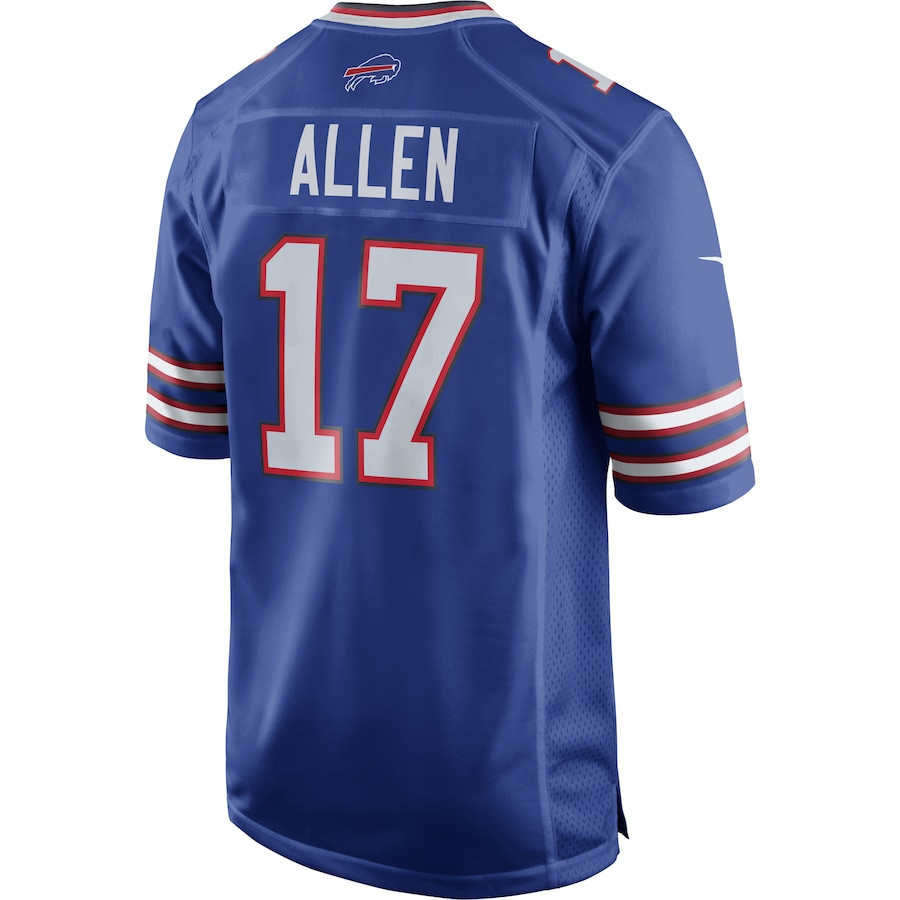 Josh Allen 17 Buffalo Bills Team Game Player Royal NFL Jersey Men's