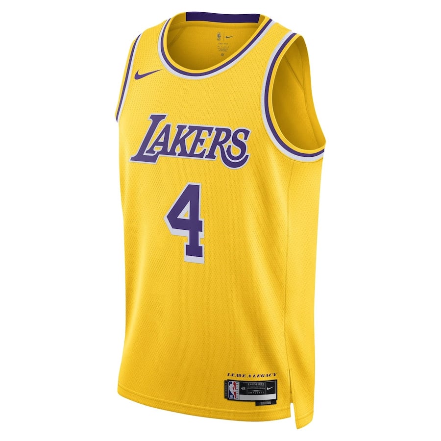 Dalton Knecht 4 Los Angeles Lakers Unisex Swingman Gold NBA Jersey Unisex