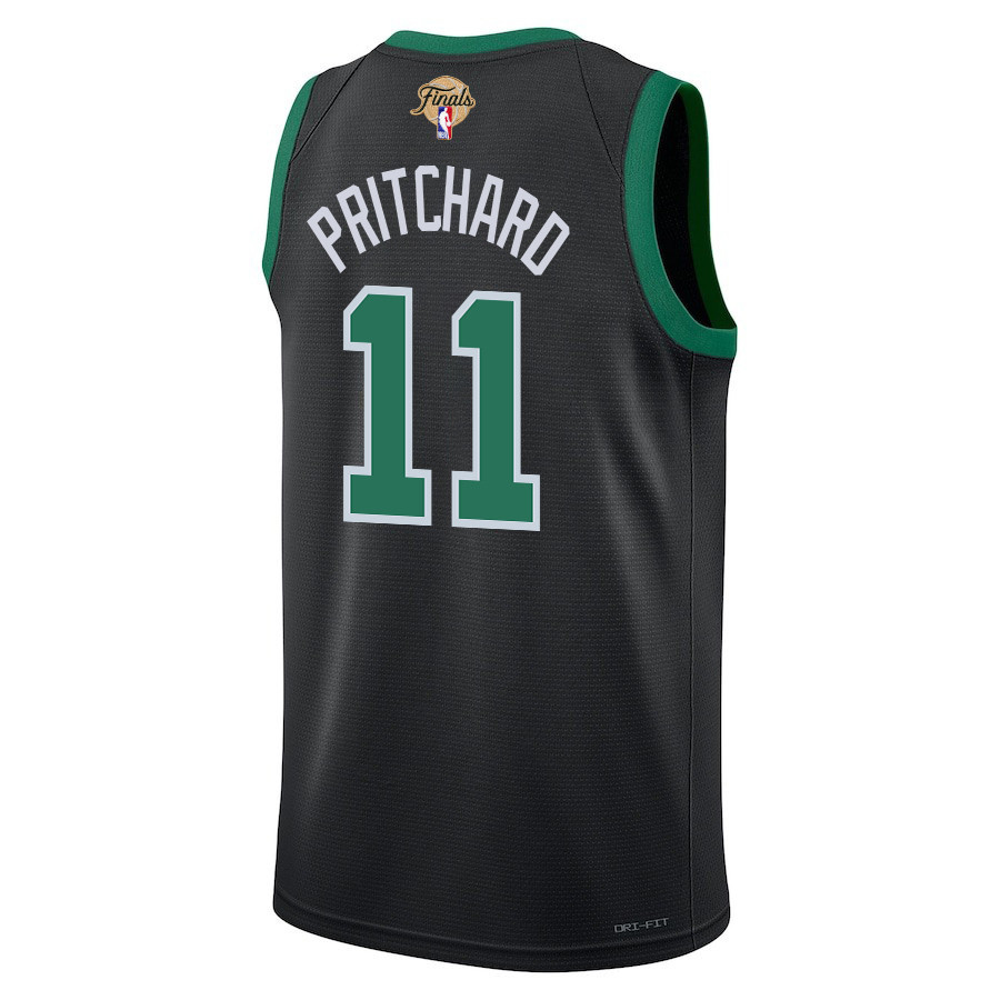 Payton Pritchard 11 Boston Celtics 2024 FINALS PATCH Swingman Statement Edition Black NBA Jersey Men's