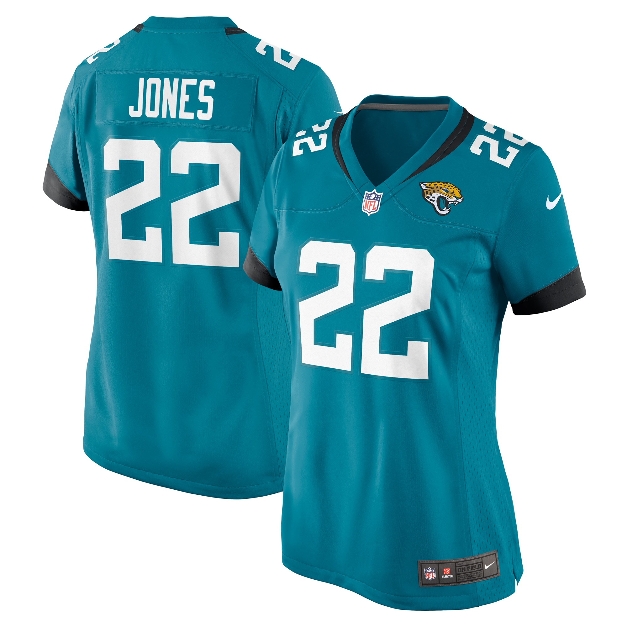 Jacksonville Jaguars Jarrian Jones Teal Game NFL Jersey Women's