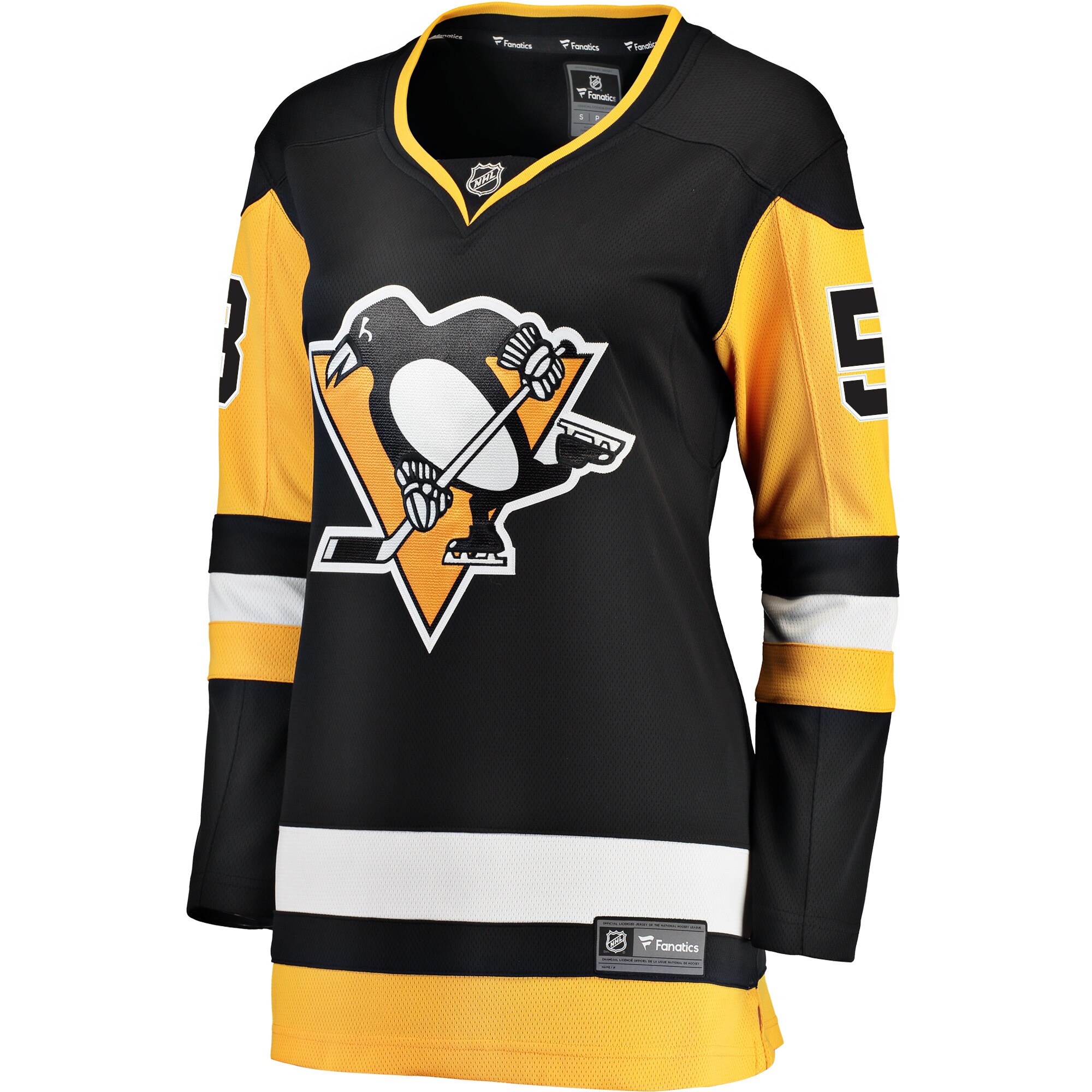 Pittsburgh Penguins Kris Letang Black Home Breakaway Player NHL Jersey Women's