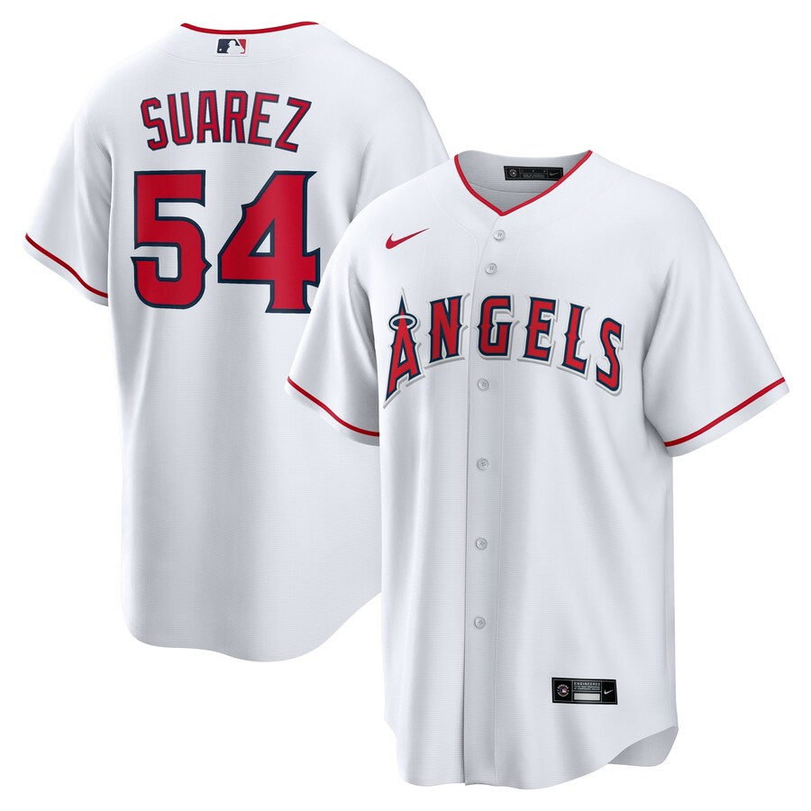 Jose Suarez Los Angeles Angels Home Player Jersey White