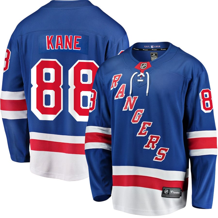 Patrick Kane 88 New York Rangers Home Breakaway Blue NHL Jersey Men's