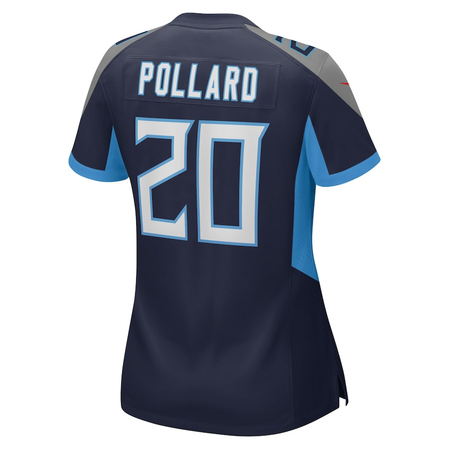 Tony Pollard 20 Tennessee Titans Game Navy NFL Jersey Women's