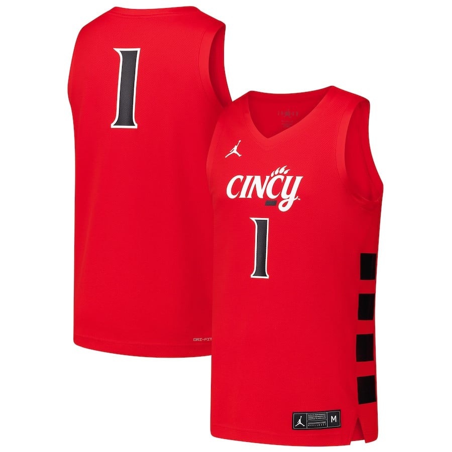 Cincinnati Bearcats Red #1 NCAA Jersey Men's