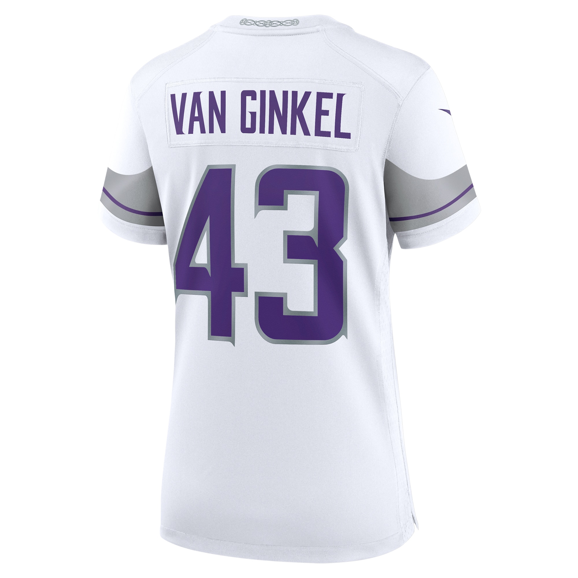 Minnesota Vikings Andrew Van Ginkel White Alternate Game NFL Jersey Women's