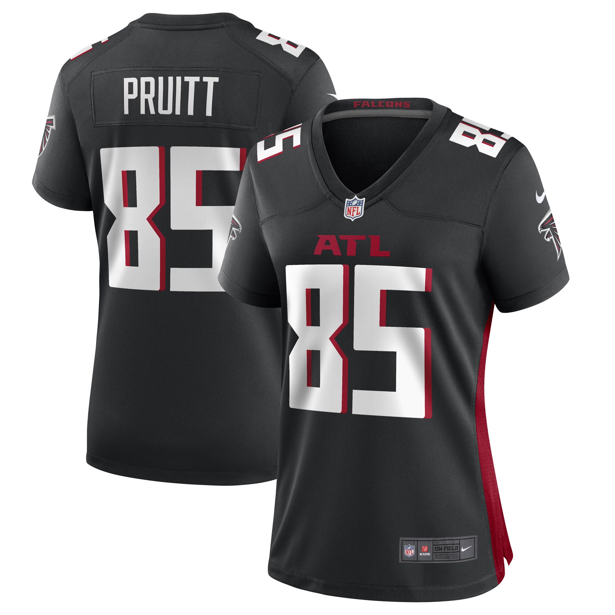 Atlanta Falcons MyCole Pruitt Black Game Player NFL Jersey Women's