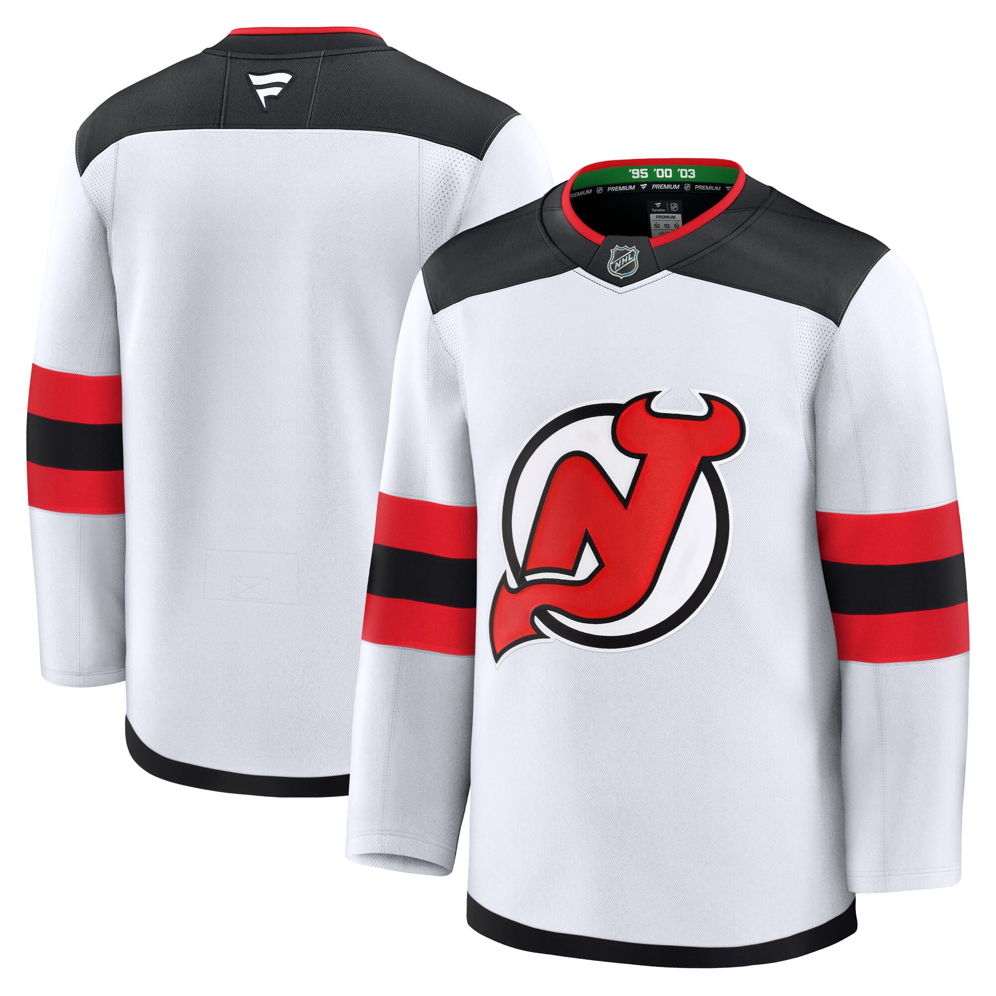 New Jersey Devils White Away Premium NHL Jersey Men's
