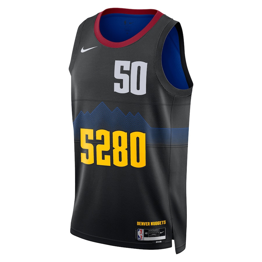 Aaron Gordon 50 Denver Nuggets 2023/24 City Edition Swingman Black NBA Jersey Men's