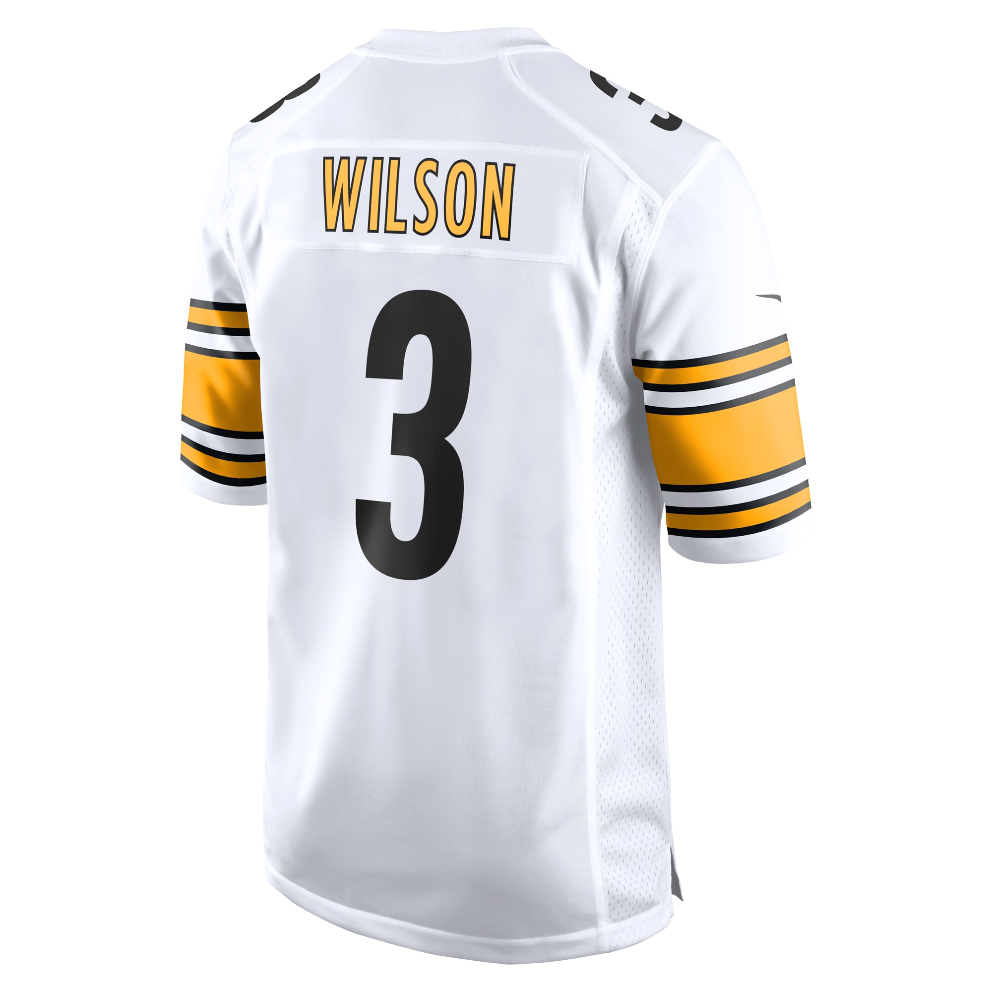 Pittsburgh Steelers Russell Wilson White White Game NFL Jersey Men's