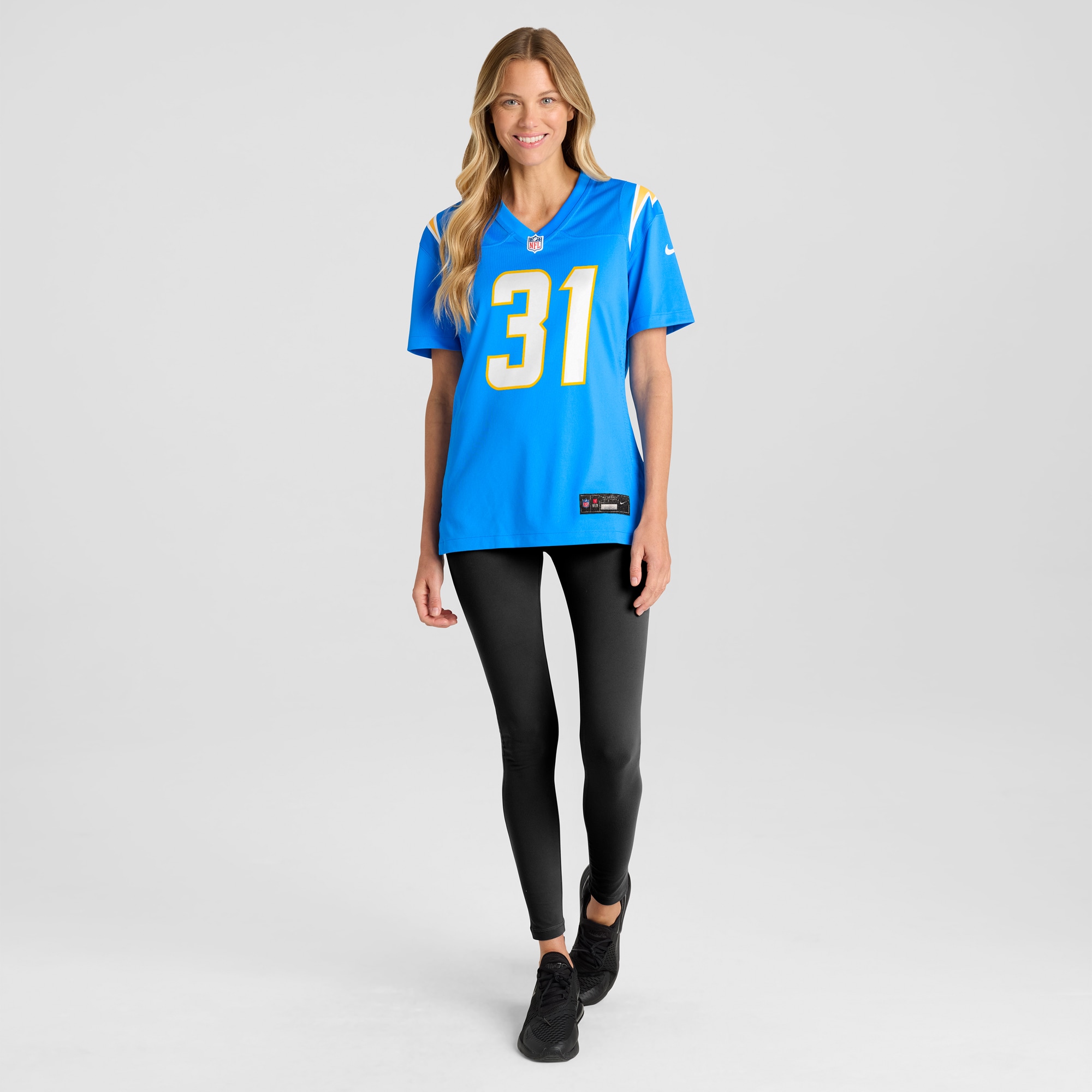 Los Angeles Chargers Nick Niemann Powder Blue Game Player NFL Jersey Women's
