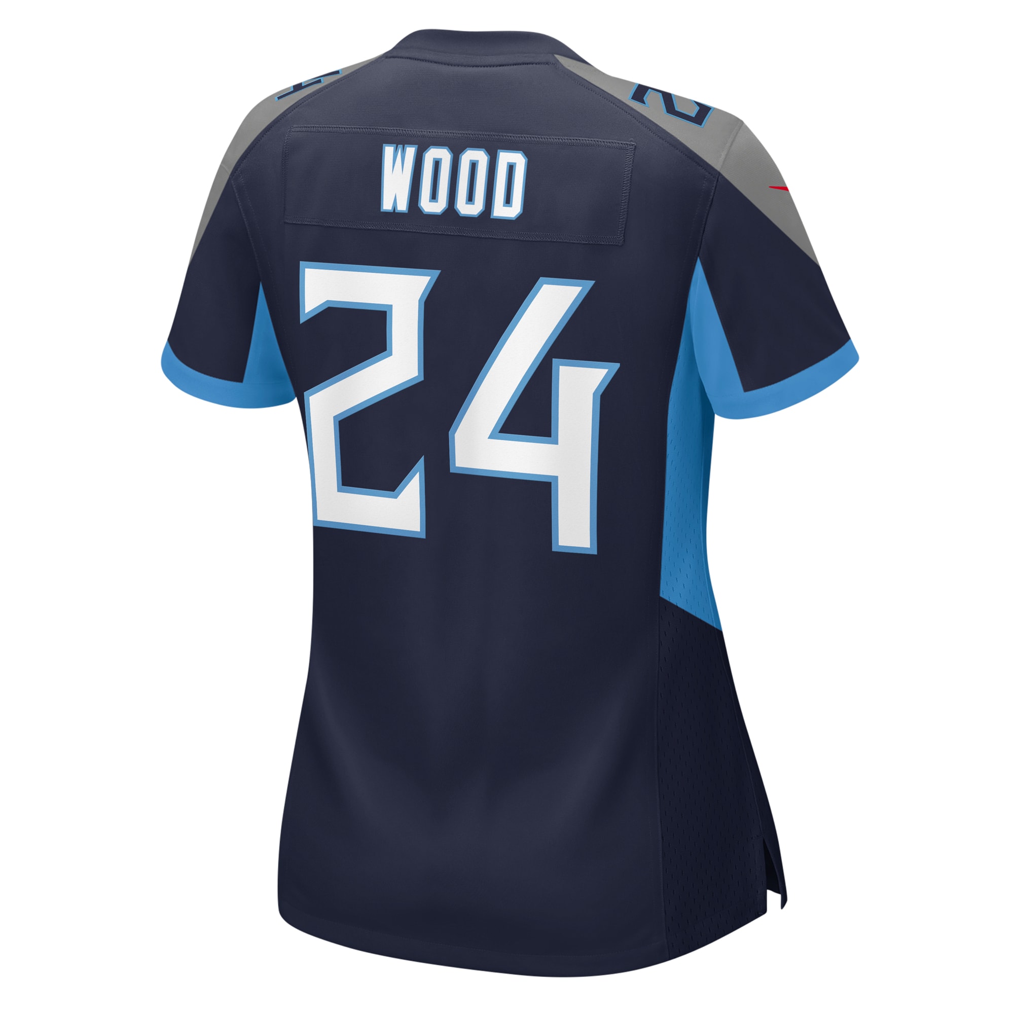 Tennessee Titans Julius Wood Navy Game NFL Jersey Women's