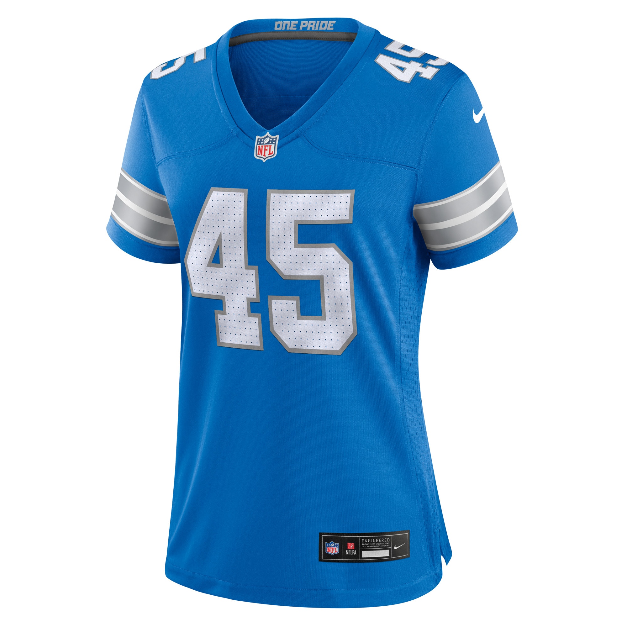 Detroit Lions Isaac Ukwu Blue Game NFL Jersey Women's