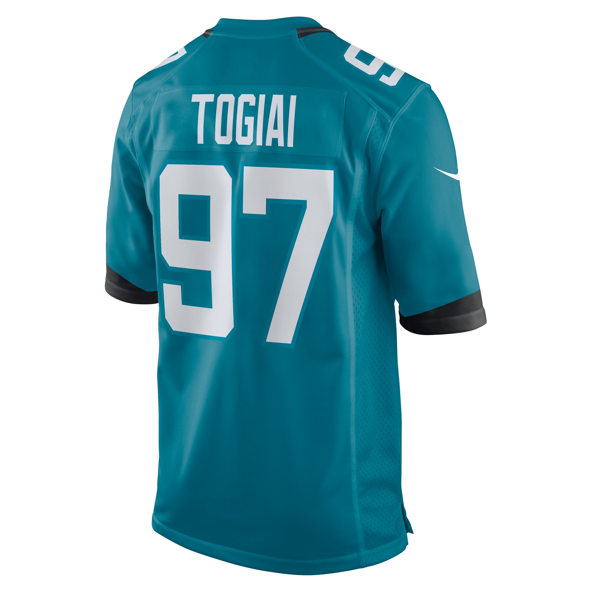 Jacksonville Jaguars Tommy Togiai Teal Team Game NFL Jersey Men's