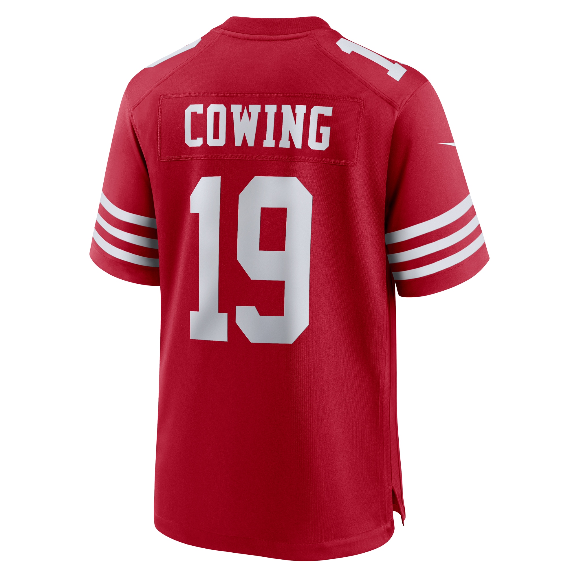 San Francisco 49ers Jacob Cowing Scarlet Game NFL Jersey Men's