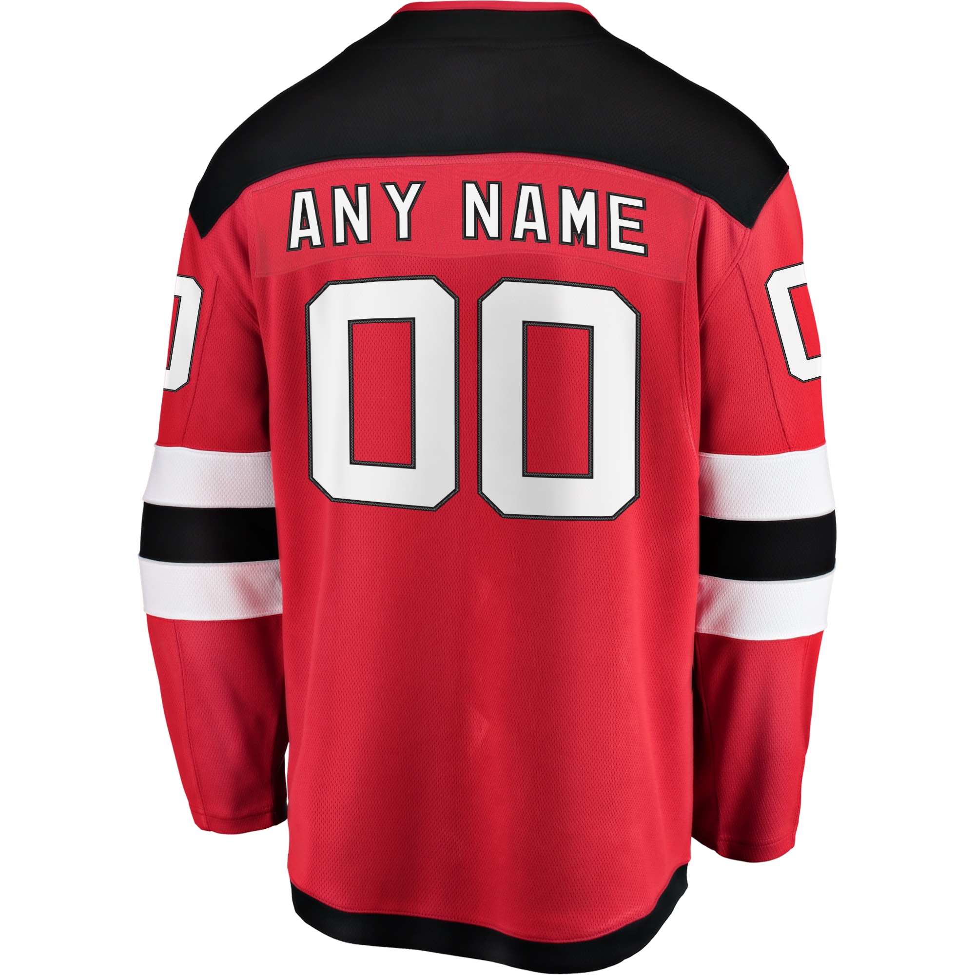 New Jersey Devils Red Home Breakaway Custom NHL Jersey Men's