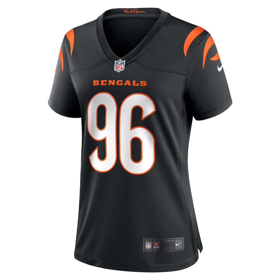Cam Sample 96 Cincinnati Bengals Game Black NFL Jersey Women's